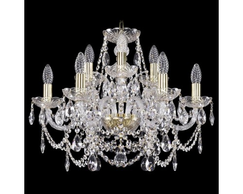 Подвесная люстра Bohemia Ivele Crystal 1411 1411/6+3/195/G Подвесная люстра Bohemia Ivele Crystal 1411 1411/6+3/195/G