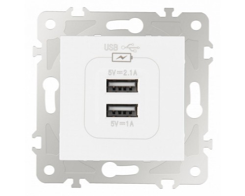 Розетка USB, без рамки Arte Milano am-203 203.46-1.white Розетка USB, без рамки Arte Milano am-203 203.46-1.white