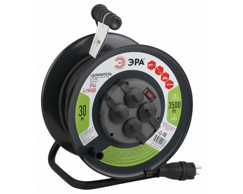 Удлинитель Эра  RMx-4es-3x2.5-30m-IP44(KG)