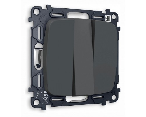 Выключатель трехклавишный без рамки Ambrella Volt Quant MO905010