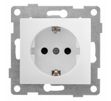 Розетка с заземлением и со шторкой, без рамки Gusi Electric BRAVO С10Р4-001