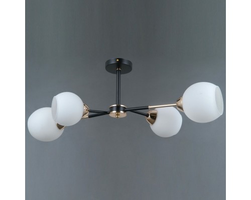 Люстра на штанге ILLUMICO LIBRA IL0715-4CSQ-24 BK GD LIBRA