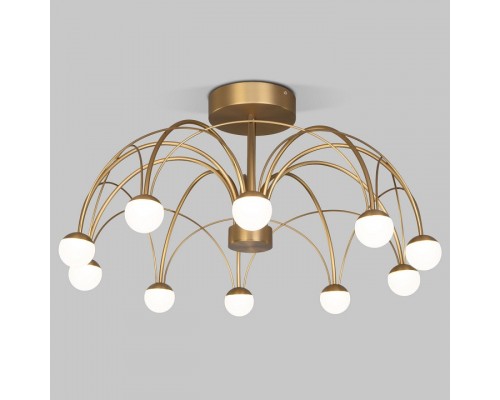 Люстра на штанге Eurosvet Ragno 90031/10 LED золото