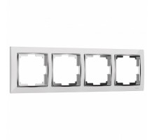 Рамка на 4 поста Werkel Snabb (белый/хром) W0041901