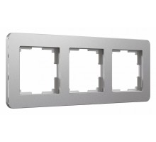 Рамка на 3 поста Werkel Platinum (алюминий) W0032606