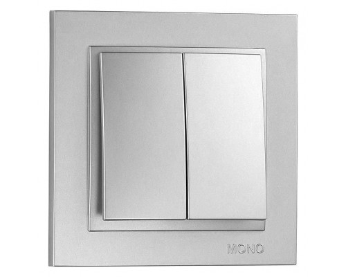 Выключатель двухклавишный Mono Electric Despina 102-212125-102 Выключатель двухклавишный Mono Electric Despina 102-212125-102