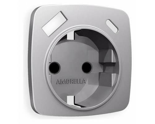 Накладка для розетки с заземлением и со шторками и 2хUSB type A и C Ambrella Volt Quant OP5100 Накладка для розетки с заземлением и со шторками и 2хUSB type A и C Ambrella Volt Quant OP5100
