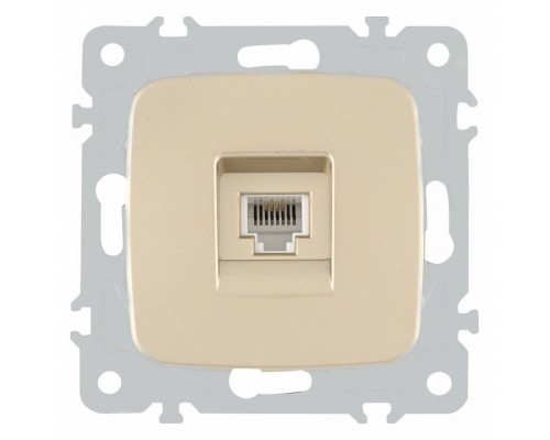 Розетка телефонная RJ-11 без рамки Arte Milano am-205 205.51-1.shampan Розетка телефонная RJ-11 без рамки Arte Milano am-205 205.51-1.shampan
