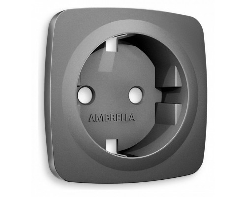 Накладка для розетки с заземлением Ambrella Volt Quant OP6560 Накладка для розетки с заземлением Ambrella Volt Quant OP6560