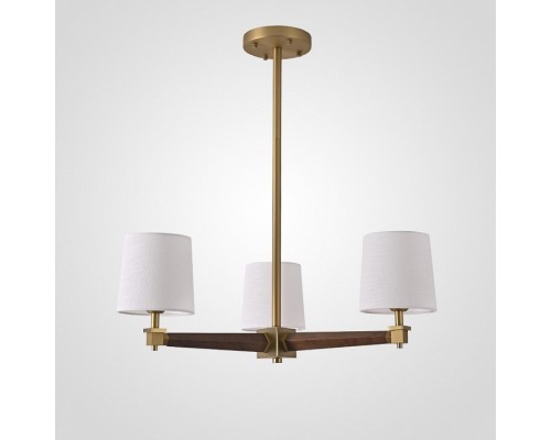 Люстра на штанге Imperiumloft Jorgenson White/Dark wood STAVRA01