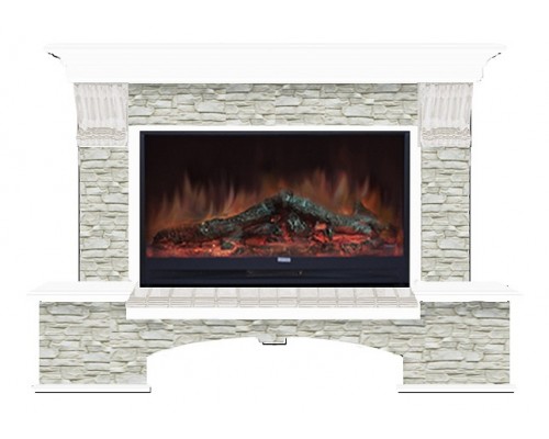 Комплект из электрокамина напольного и портала (149x42x108.5 см) Бостон К ГО Premier S86 БК860015 Комплект из электрокамина напольного и портала (149x42x108.5 см) Бостон К ГО Premier S86 БК860015