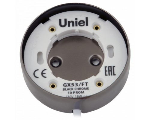 Накладной светильник Uniel GX53/FT GX53/FT BLACK CHROME 10 PROM Накладной светильник Uniel GX53/FT GX53/FT BLACK CHROME 10 PROM