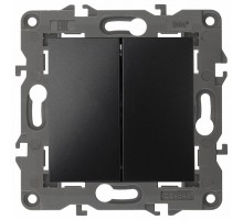 Выключатель двухклавишный без рамки Эра Эра Elegance 14-1104-05