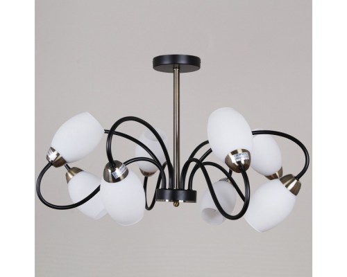 Люстра на штанге 01270-1 01270-0.3-08B BK+AB