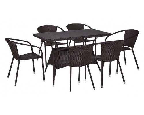 Набор уличный T198D/Y137C-W53 Brown 6Pcs Набор уличный T198D/Y137C-W53 Brown 6Pcs