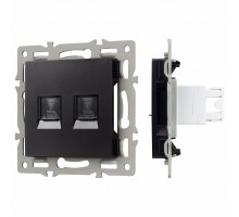 Розетка двойная RJ-12 и Ethernet RJ-45, без рамки Arlight SCT 045337