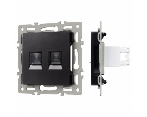 Розетка двойная RJ-12 и Ethernet RJ-45, без рамки Arlight SCT 045337