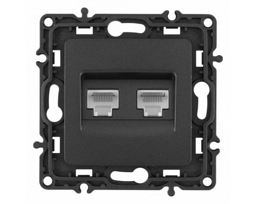 Розетка Ethernet RJ-45 без рамки Arte Milano am-217 217.45-2.black