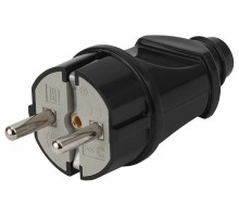 Вилка прямая с заземлением Эра  Vx2-B