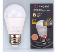 Лампа светодиодная Eleganz  E27 9Вт 3000K 1404