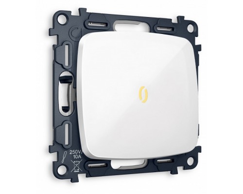 Выключатель проходной одноклавишный с подсветкой без рамки Ambrella Volt MO MO102030