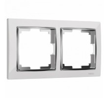 Рамка на 2 поста Werkel Snabb (белый/хром) W0021901
