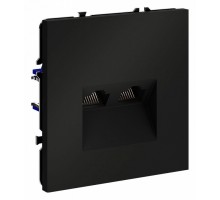 Розетка двойная Ethernet RJ-45 без рамки Voltum S70 VLS060208