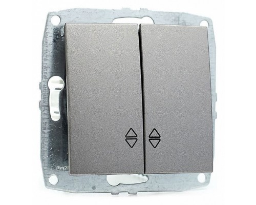 Выключатель проходной двухклавишный без рамки Mono Electric Despina / Larissa 500-002423-111 Выключатель проходной двухклавишный без рамки Mono Electric Despina / Larissa 500-002423-111