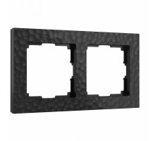 Рамка на 2 поста Werkel Hammer черный W0022408