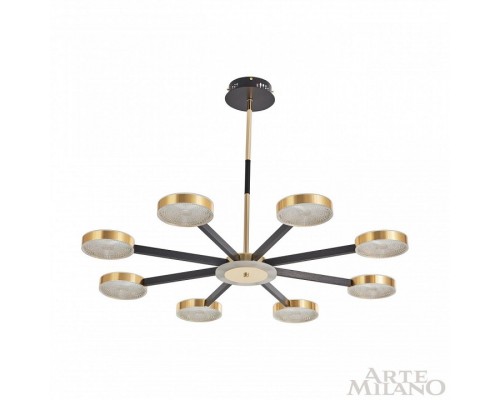 Люстра на штанге Arte Milano Ferrara-72079 272079/8 BK/GD