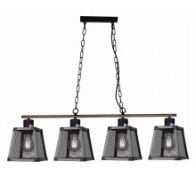 Потолочная люстра ILLUMICO WOOD IL1006-4LL-05 BK WOOD
