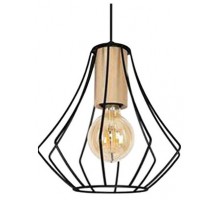 Подвесной светильник Imex MD.9050 MD.9050-1-P-BK+WOOD