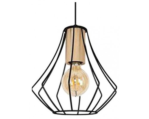 Подвесной светильник Imex MD.9050 MD.9050-1-P-BK+WOOD