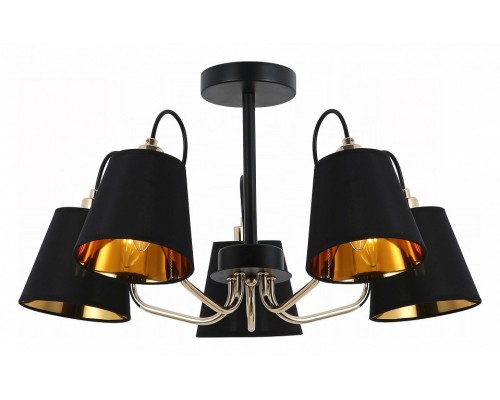 Люстра на штанге ILLUMICO IL6120-5COU-79 BK GD Люстра на штанге ILLUMICO IL6120-5COU-79 BK GD