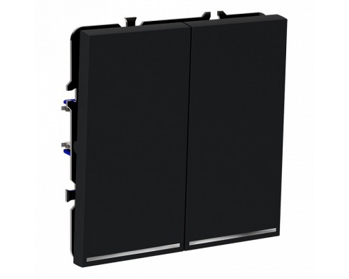 Выключатель двухклавишный с подсветкой без рамки Voltum S70 VLS020207 Выключатель двухклавишный с подсветкой без рамки Voltum S70 VLS020207