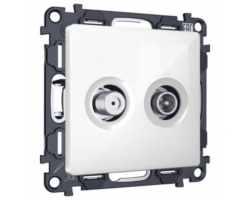 ТВ-розетка и SAT-розетка оконечная без рамки Ambrella Volt MA MA113310
