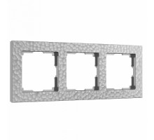 Рамка на 3 поста Werkel Hammer серебряный W0032406