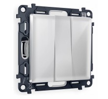 Выключатель трехклавишный без рамки Ambrella Volt Quant MA405010