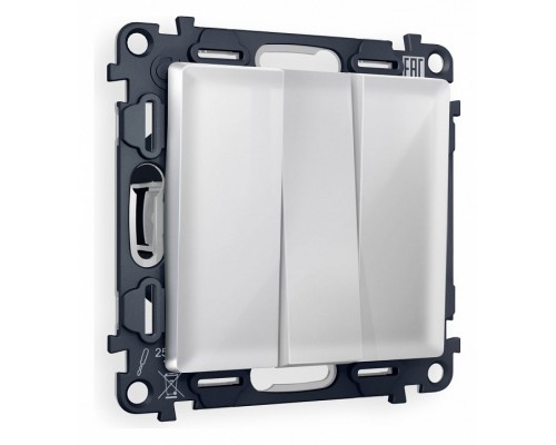 Выключатель трехклавишный без рамки Ambrella Volt Quant MA405010