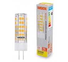 Лампа светодиодная Wolta  G4 7Вт 3000K WSTD-JC-220V7W3KG4-C