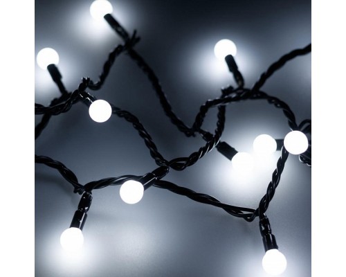 Гирлянда нить [10 м] Ball ARD-BALL-CLASSIC-D13-10000-BLACK-100LED WHITE (230V, 7W)