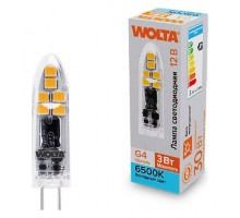 Лампа светодиодная Wolta  G4 3Вт 6500K WSTD-JC-12V3W6KG4-P