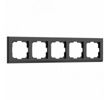 Рамка на 5 постов Werkel Stark (черный) W0051808