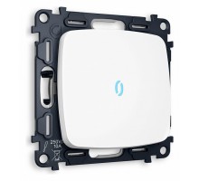 Выключатель проходной одноклавишный с подсветкой без рамки Ambrella Volt Quant MO122040