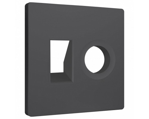 Накладка для ТВ-розетки и RJ-11 или RJ-45 Ambrella Volt ALFA AP9125