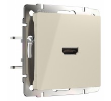 Розетка HDMI без рамки Werkel слоновая кость W1186003