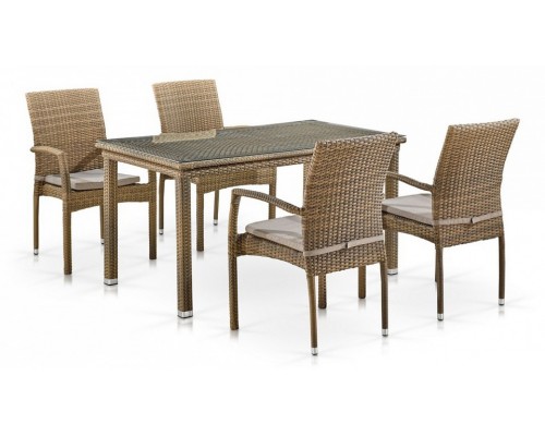 Набор уличный T256B/Y379B-W65 Light Brown (4+1) Набор уличный T256B/Y379B-W65 Light Brown (4+1)
