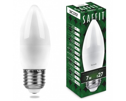 Лампа светодиодная Feron Saffit SBC3707 E27 7Вт 4000K 55033 Лампа светодиодная Feron Saffit SBC3707 E27 7Вт 4000K 55033