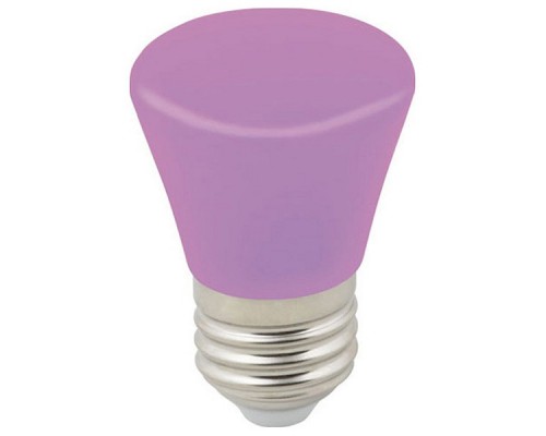 Лампа светодиодная Volpe Décor Color E27 1Вт K LED-D45-1W/PURPLE/E27/FR/С BELL Лампа светодиодная Volpe Décor Color E27 1Вт K LED-D45-1W/PURPLE/E27/FR/С BELL