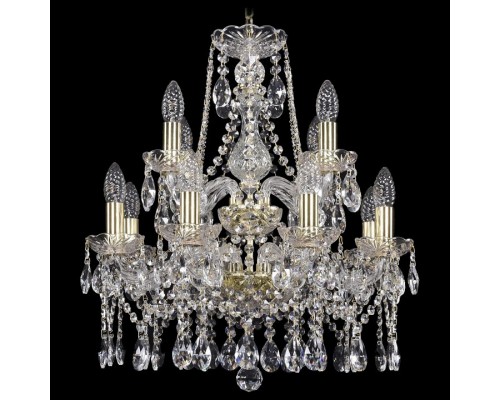 Подвесная люстра Bohemia Ivele Crystal 1413 1413/8+4/165/2d/G Подвесная люстра Bohemia Ivele Crystal 1413 1413/8+4/165/2d/G